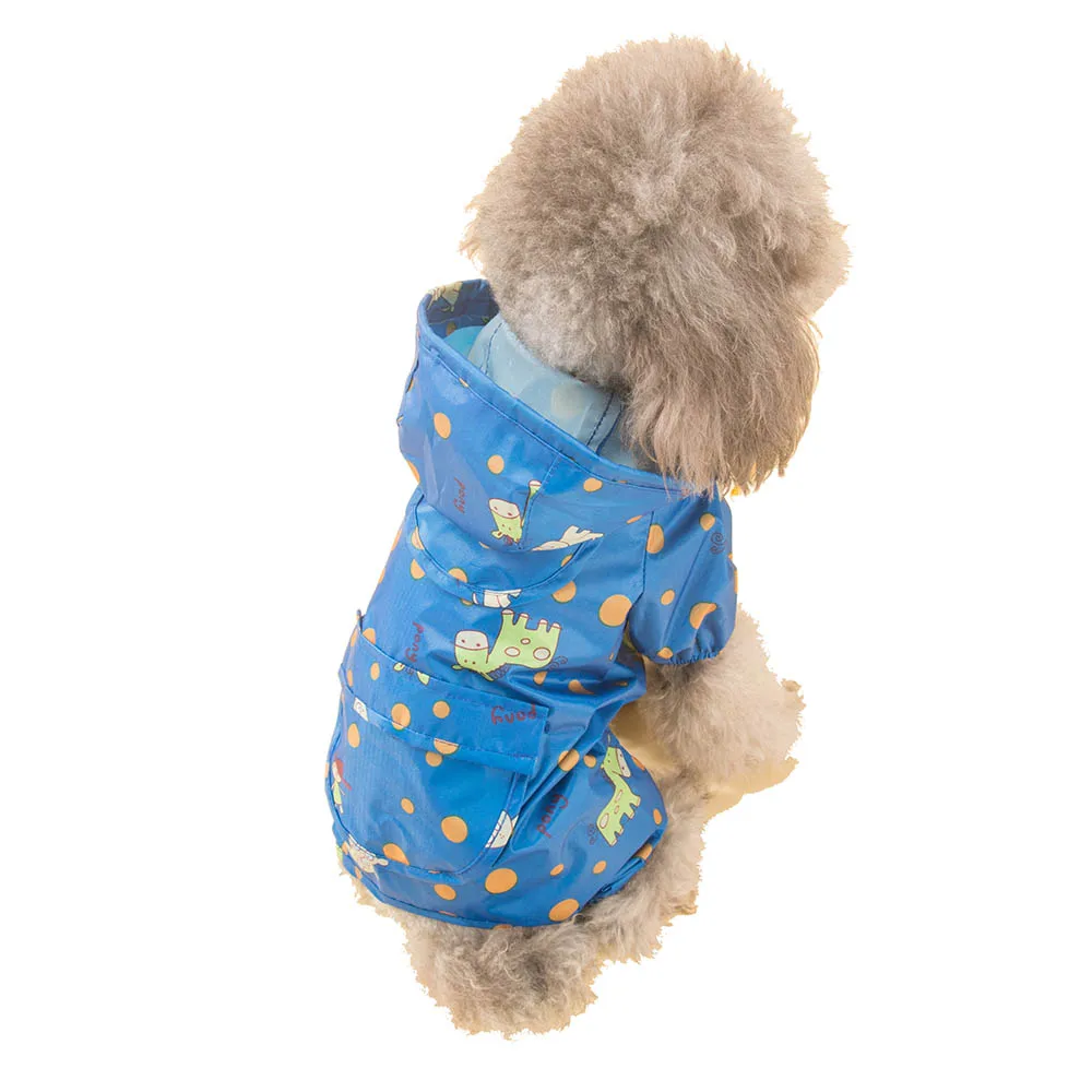 Hipidog печатные дождевик с капюшоном карманом водонепроницаемый капюшон Одежда