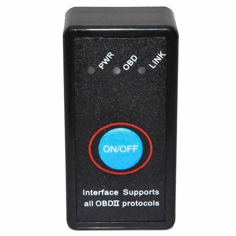 Новейший диагностический сканер ELM327 V1.5 Bluetooth OBDII OBD2 с выключателем питания |