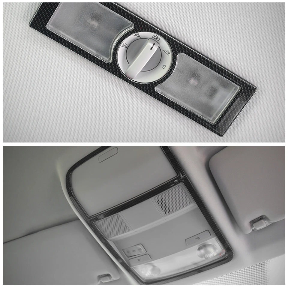 Для Volkswagen Tiguan mk1 аксессуары для VW Tiguan 2010 2011 2012 2013 АБС хромированная Лампы для чтения накладка автомобиля Стикеры