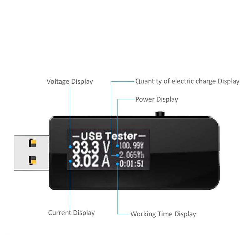 INGMAYA USB адаптер Тестер светодиодный цифровой дисплей Ток Напряжение емкость для зарядного устройства power Bank кабель детектор безопасности