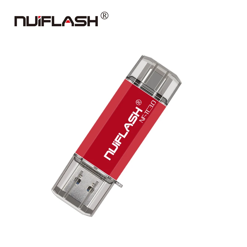 RED Nuiflash hotsale Usb Stick Type C Pen Drive 128GB 64GB 32GB 16GB USB Flash Drive 3.0 High Speed Pendrive for Type-C Device - Цвет: RED