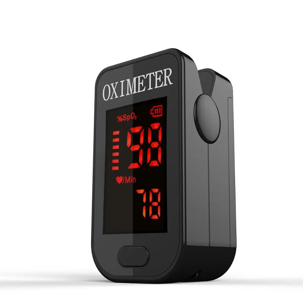 PROF4COOLBLACK PRO-F4 палец пульсоксиметр, для медицинских и ежедневного спортивные, Пульс пульса крови кислородом SPO2 Насыщенность монитор, CE-прохладный черный - Цвет: PROF4COOLBLACK