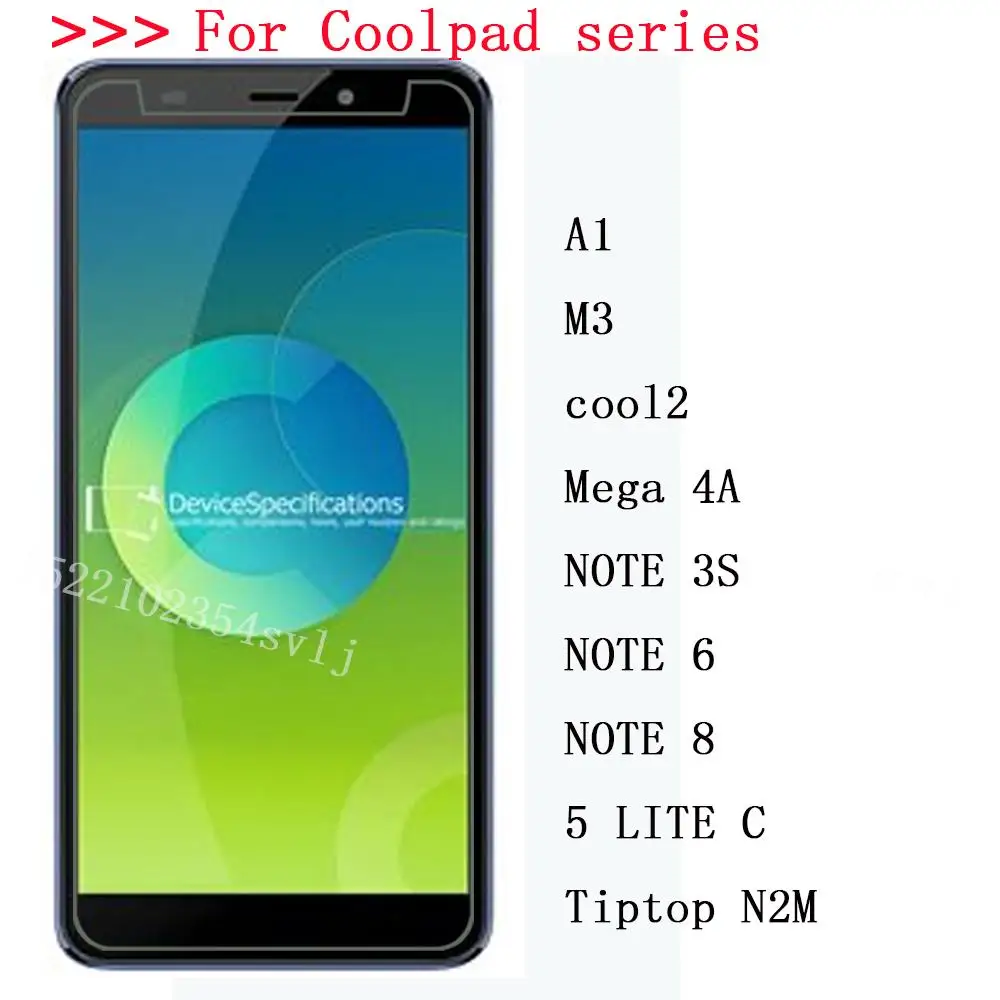 Закаленное стекло для Coolpad 5 LITE C NOTE 8 6 3S M3 cool2 A1 Tiptop N2M Mega 4A Взрывозащищенная
