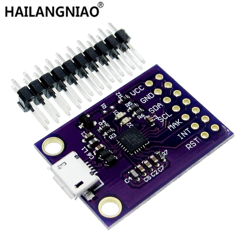 Набор для оценки CP2112 для CCS811, плата диагностики USB К I2C