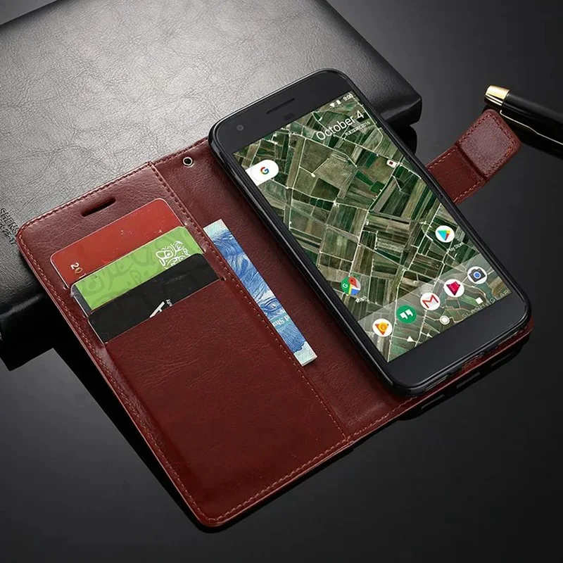 Кожаный чехол кошелек для Google Pixel книжка XL телефона Роскошный ультра тонкий