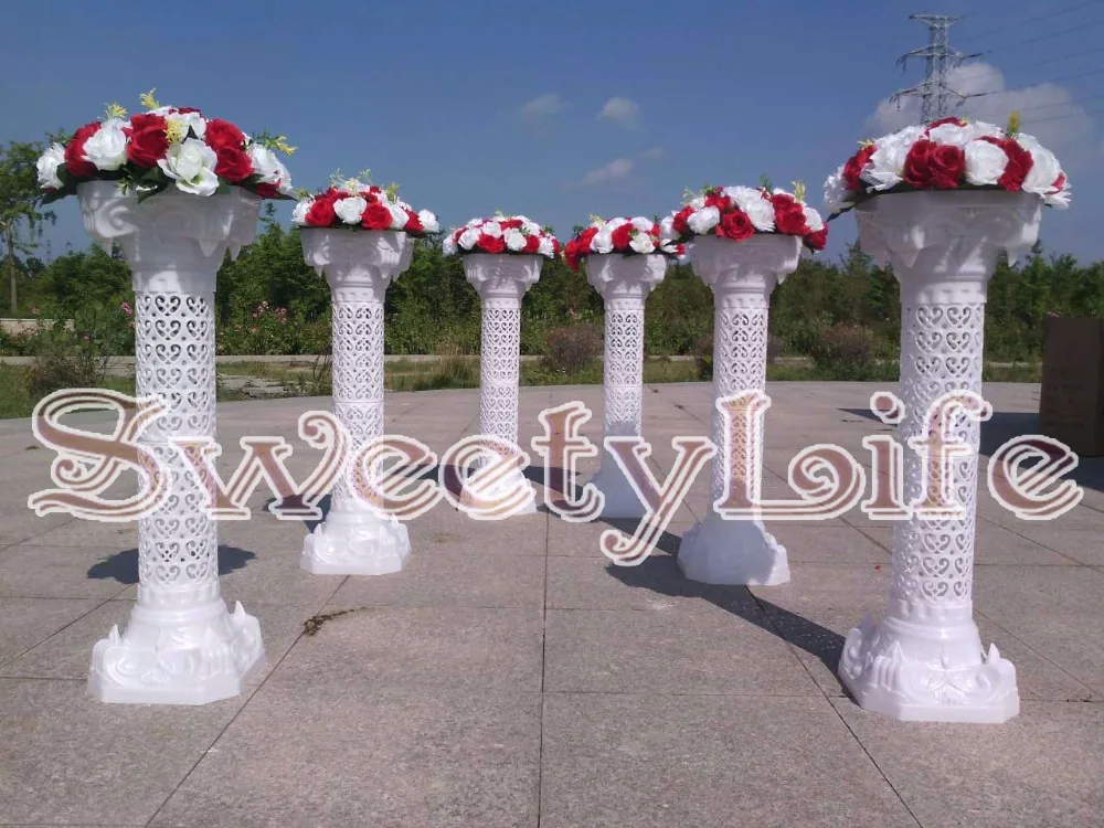 

Free Shipping 6pcs/lot Wedding Roman Pillars Event Column