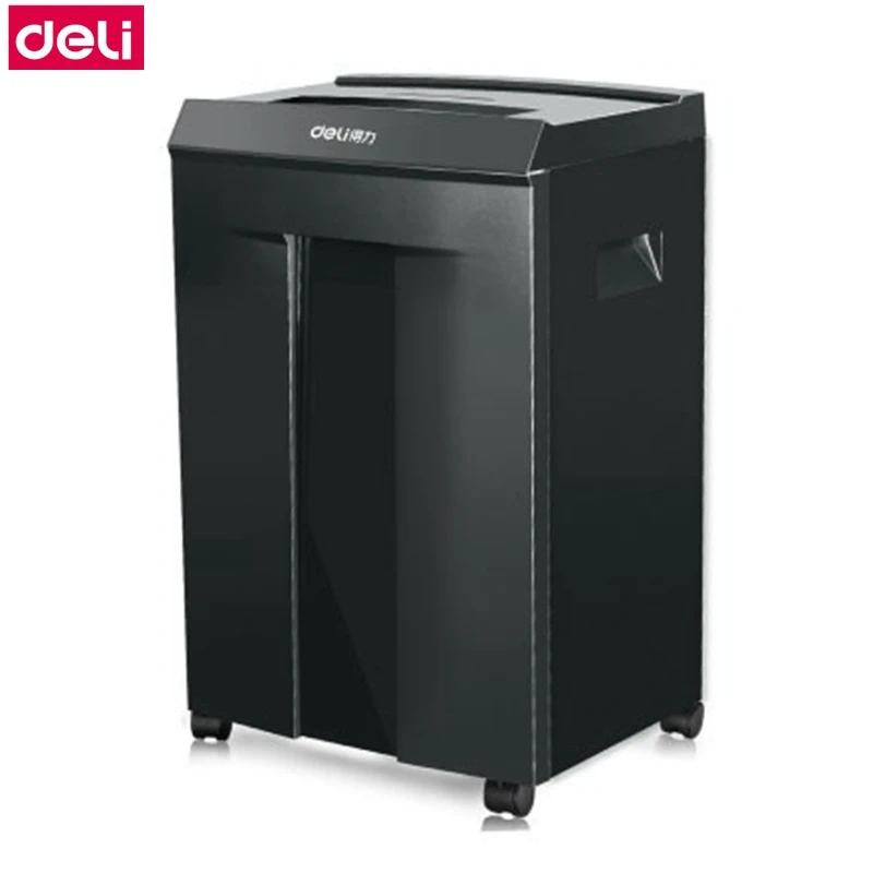 Deli 9919 Электрический измельчитель Уровень 7 безопасность 1x5 мм бумажные чипы 30L автоматический измельчитель 450 Вт 60 минут продолжить измельчение 220VAC