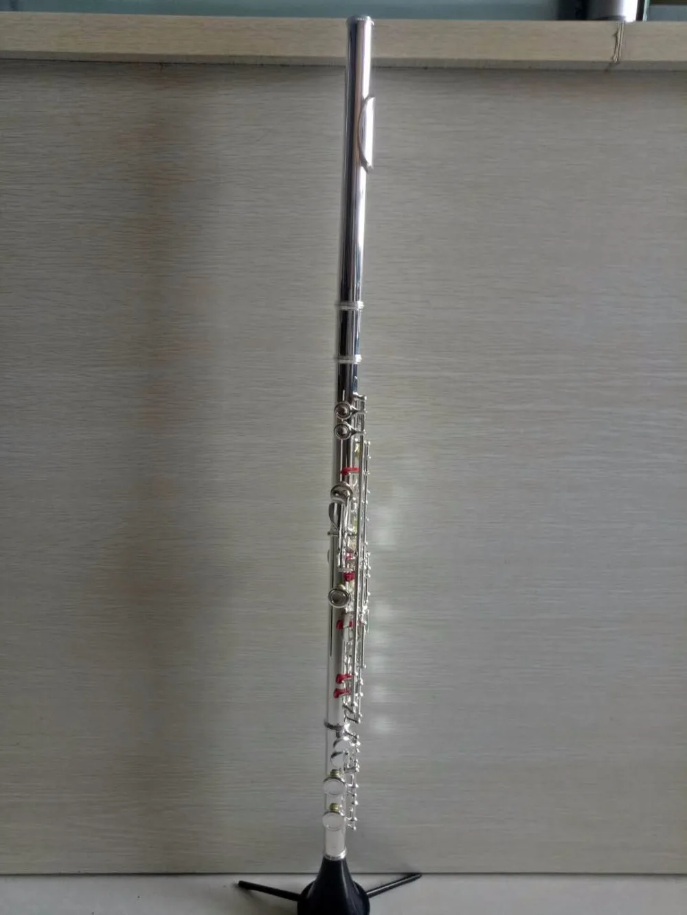 Western Concert Flute Silver Plated 16 Holes C Key Cupronickel Woodwind Instrument with Cleaning Cloth Stick Bag | Спорт и