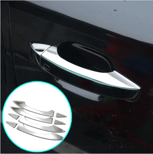 Подходит для 2012 2013 2014 2015 2016 AUDI A6 C7 Хромированная нержавеющая дверная ручка Крышка