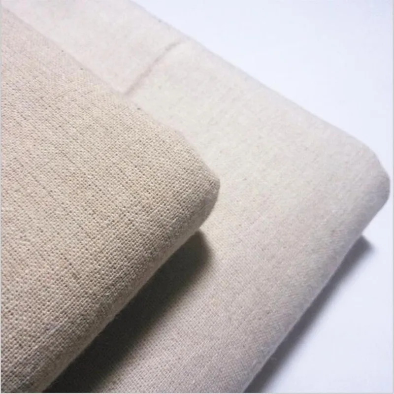 100*155 см Белый лен хлопковый материал швейная льняная скатерть ткань для