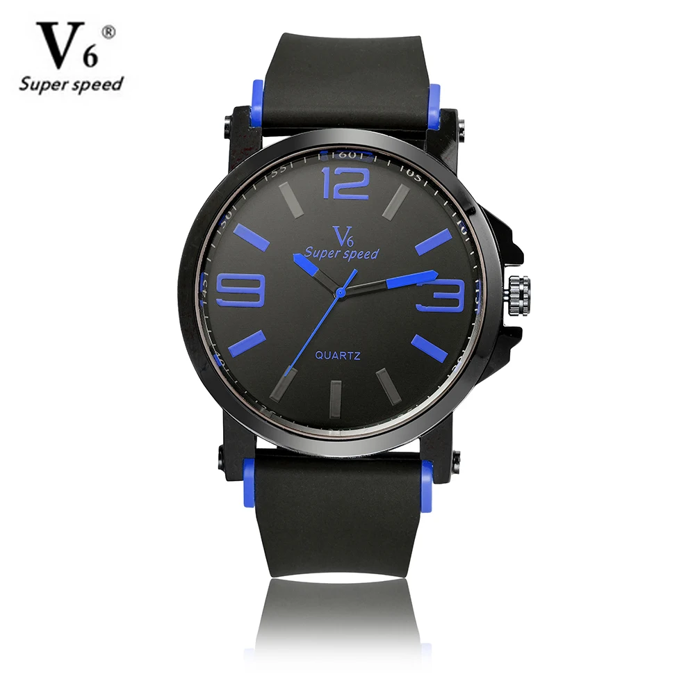 V6 поступление бренд Для женщин мужские часы модные Relogio masculino военные высокое