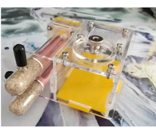 Новые мини 2 шт стеклянные трубки acryl ic муравьи гнездо для sientificic Abservation Granja de гормональные Nid Fourmis насекомых acryl муравьиная ферма - Цвет: yellow luxury tube