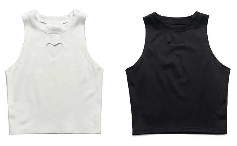 Women Camis White Black Crop Top Sexy Cut-out Bustier Bralette Bralet Corset Vest Blouse Women's Hole Tanks Tops | Женская одежда