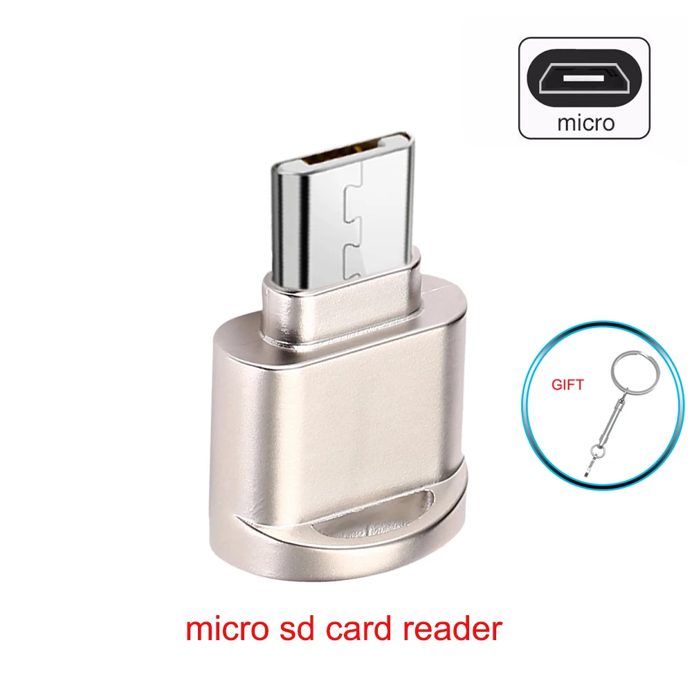 Кард ридер micro sd металлический OTG адаптер USB Microsd кард подходит для Android Мобильный