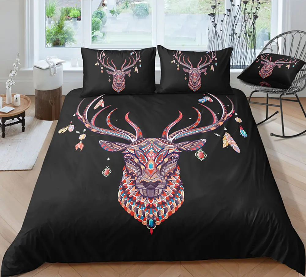 

Thumbedding Dropship White Elephant Bedding Sets 3D Wild Animal Printed Duvet Cover Set Unique Designed Bed Set 3pcs
