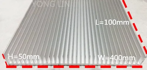 2pcs heatsink/Industrial power heatsink/400*50-100mm/Aluminum character | Компьютеры и офис