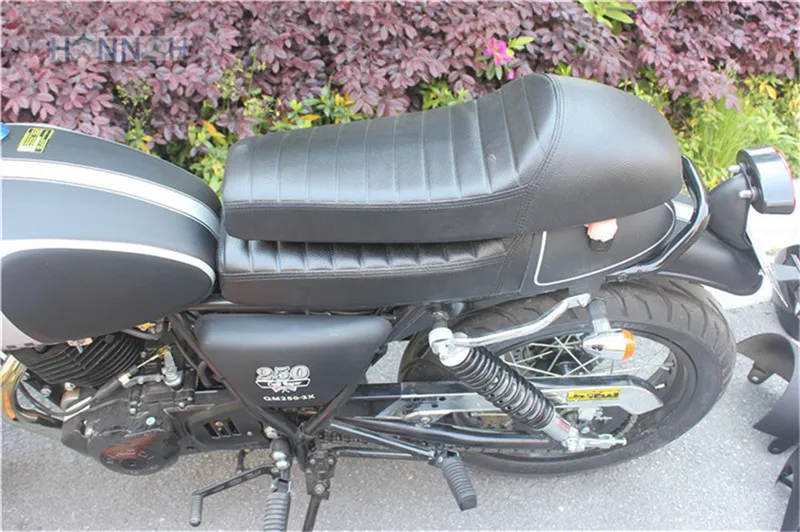 64 см мотоциклетное сиденье Hump Cafe Racer для Suzuki Honda Yamaha SR400 SR500 XS650 водонепроницаемое