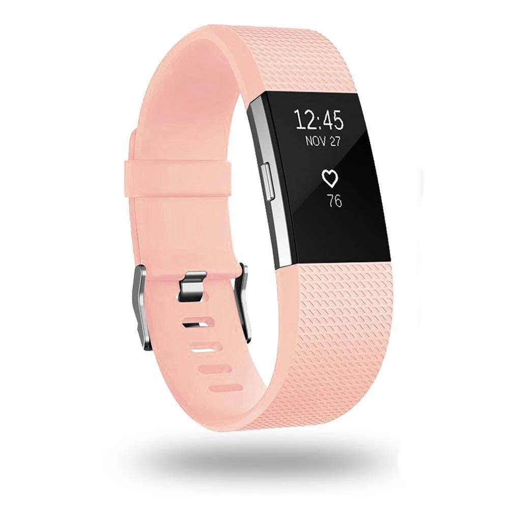 Ремешок для часов Fitbit Charge 2 регулируемый сменный Браслет с металлической