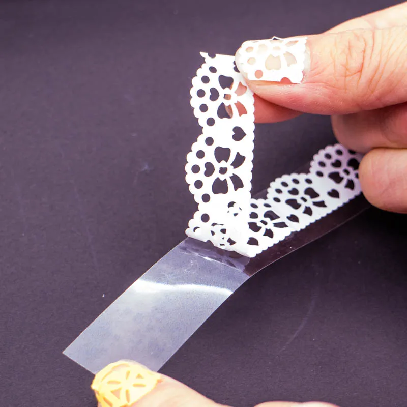 3 шт./лот креативные кружевные ленты белые узоры DIY декоративная клейкая
