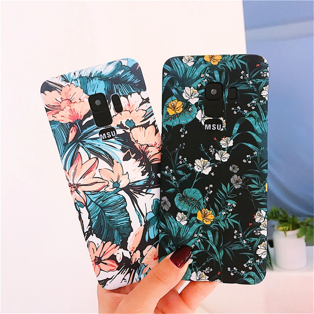 Cases for Samsung Galaxy S8 S8+fashion Art Blossom Phone Case S8+ Matt Comfort Shockproof Hard Back Covers |
