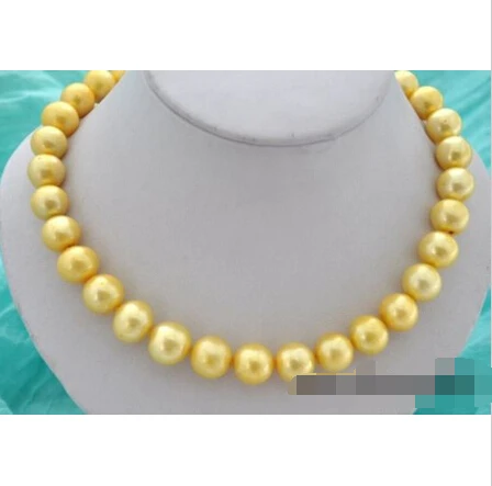 

45cm 12-13mm round en freshwater pearl necklace^^^@^Noble style Natural Fine jewelry