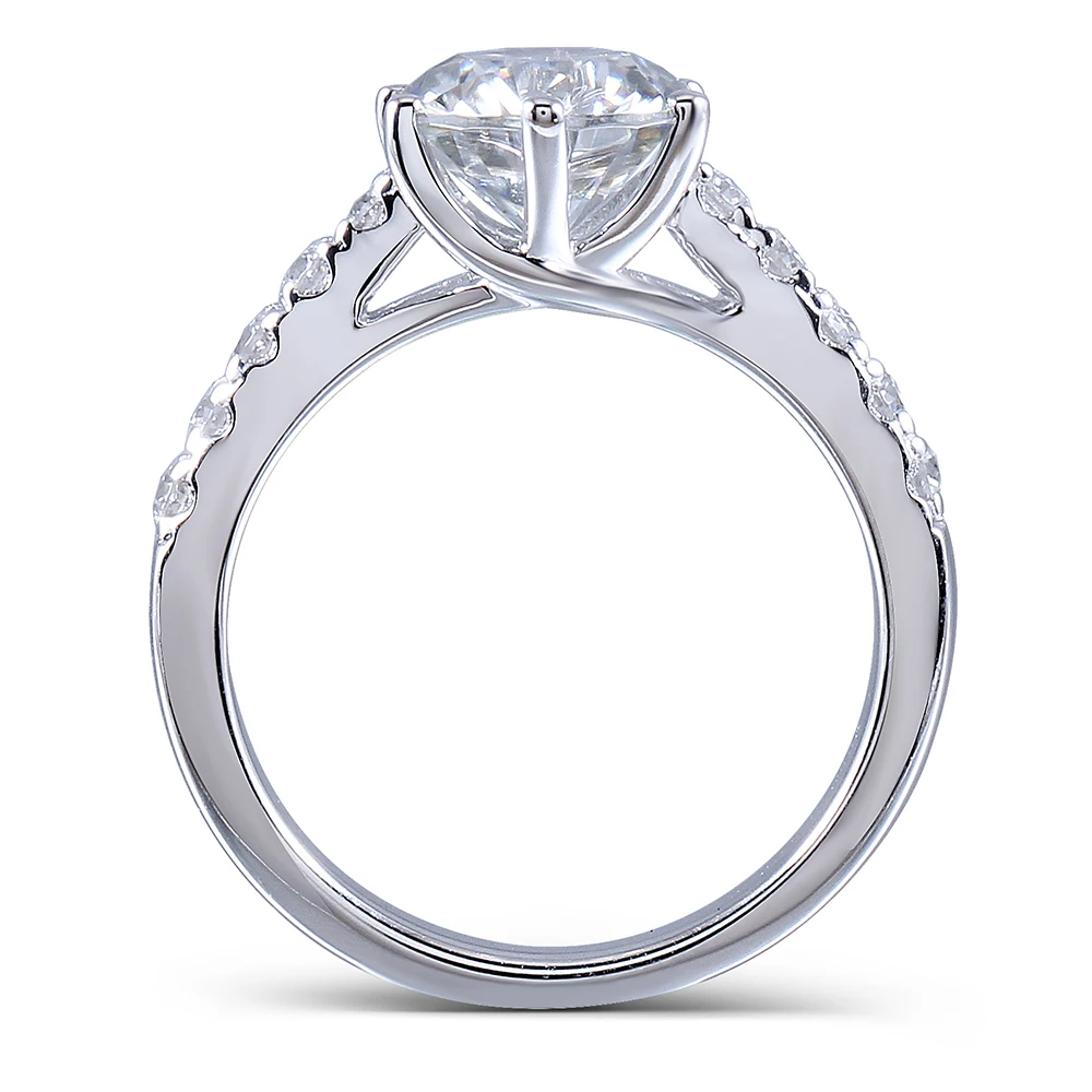 Женское кольцо для помолвки Transgem разноцветное 8 мм H|solitare|ringsolitare ring |