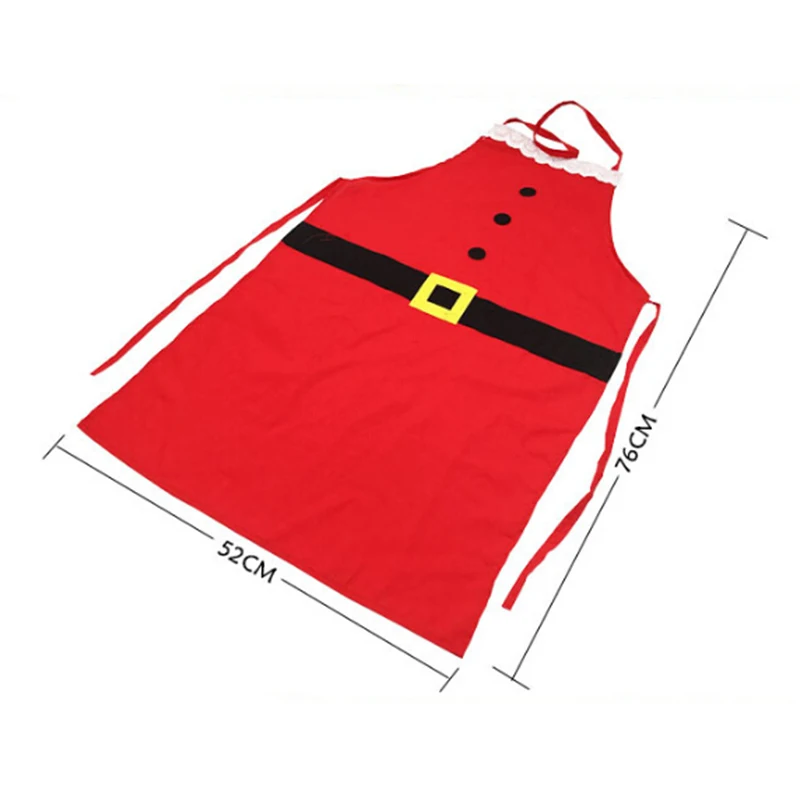 Милый хлопковый фартук с рождественским Санта Клаусом Navidad Natal узоры забавные