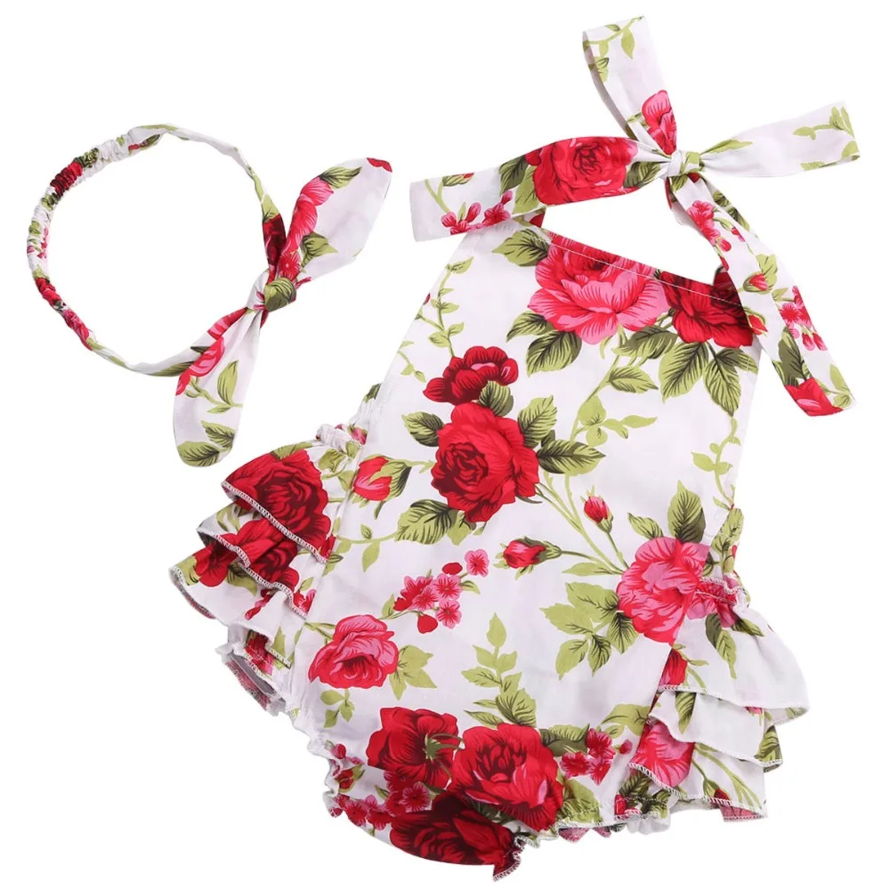 Хлопковая розетка с оборками для новорожденных комплект одежды маленьких