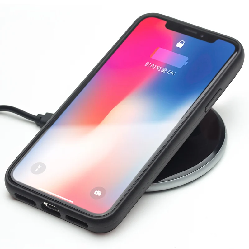 Тонкий чехол QIALINO из натуральной кожи для iPhone XS роскошный Ультратонкий простой