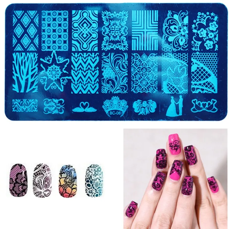 Новинка пластины для стемпинга ногтей модный дизайн опционально 1 комплект