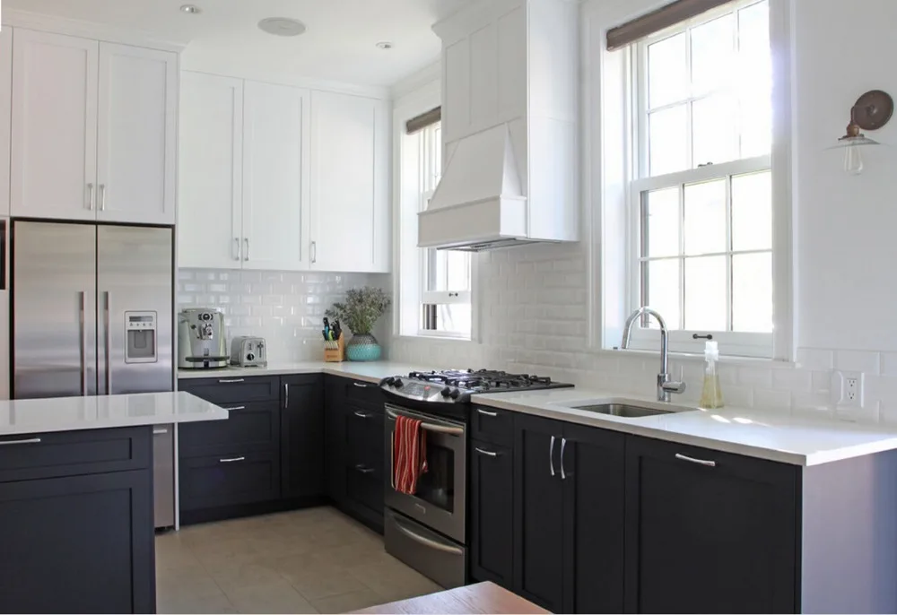 Лидер продаж 2017 новый дизайн классические деревянные кухонные шкафы на заказ