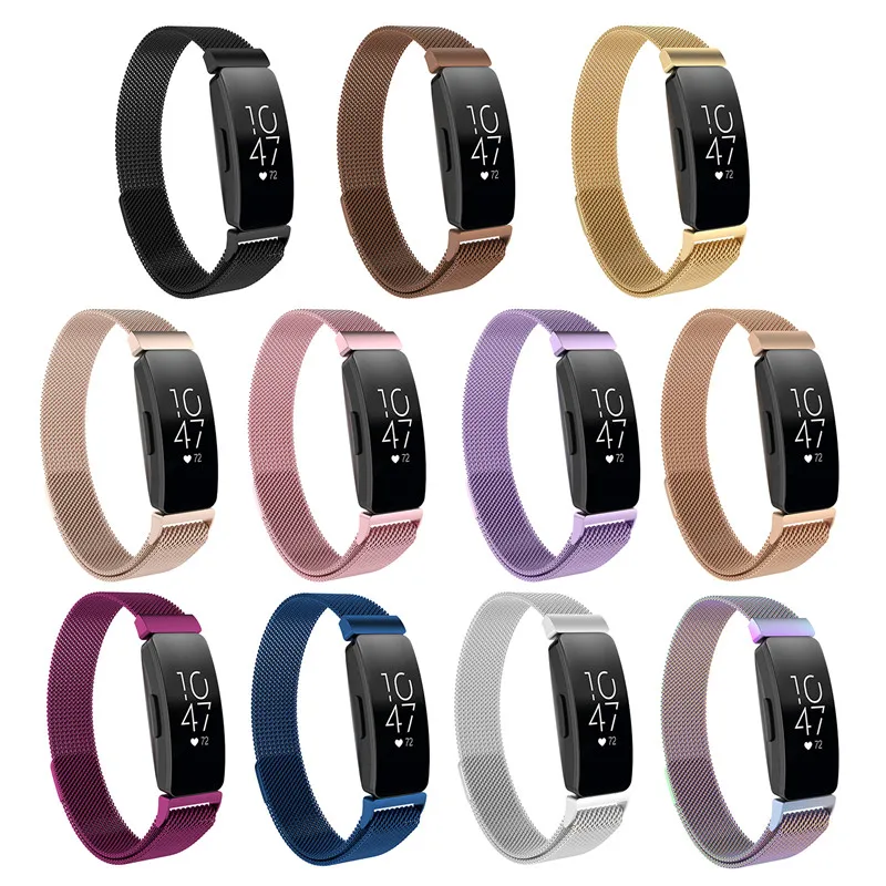 50 шт. ремешок для fitbit inspire HR сменная Миланская петля магнитный браслет из