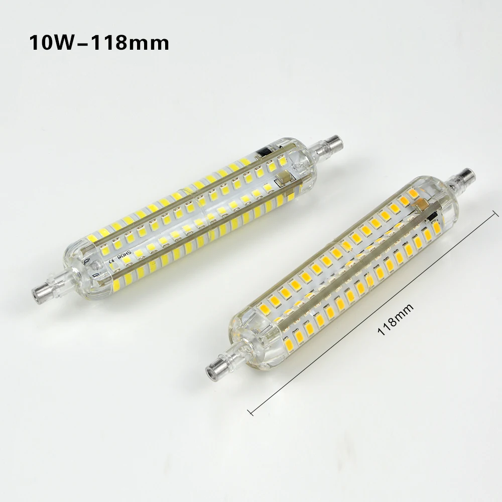 Светодиодная лампа R7S 5 Вт 10 220 В 78 мм 118 SMD2835 светодиодная J118 J78 сменный галогенный