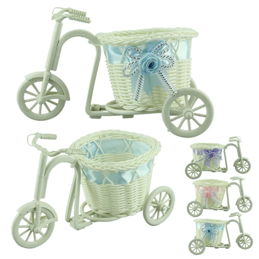 Большая круглая корзина Ротанговые поплавки Цветочная ваза цветочные горшки