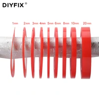 diyfix 1 roll 25m adhesive tape heat resistant double sided transparent clear sticker for phone lcd repair tool 1mm 2mm 3mm 4mm