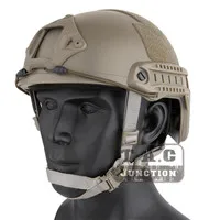 Dark Earth Военный страйкбол шлем боевой EmersonGear Тактический Быстрый Шлем MICH баллистический Тип Расширенный w/NVG кожух+ рельсы - Цвет: Dark Earth