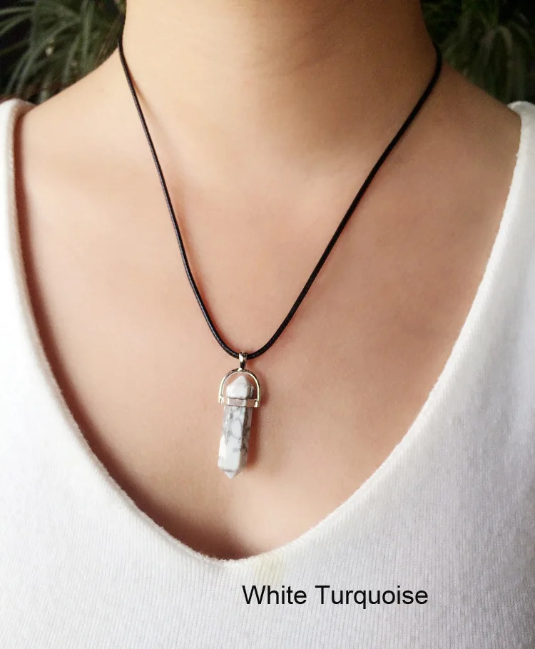 White leather Artilady многоцветное кварцевое ожерелье с подвеской цепочка со стразами ожерелье Женские ювелирные аксессуары - Окраска металла: White leather