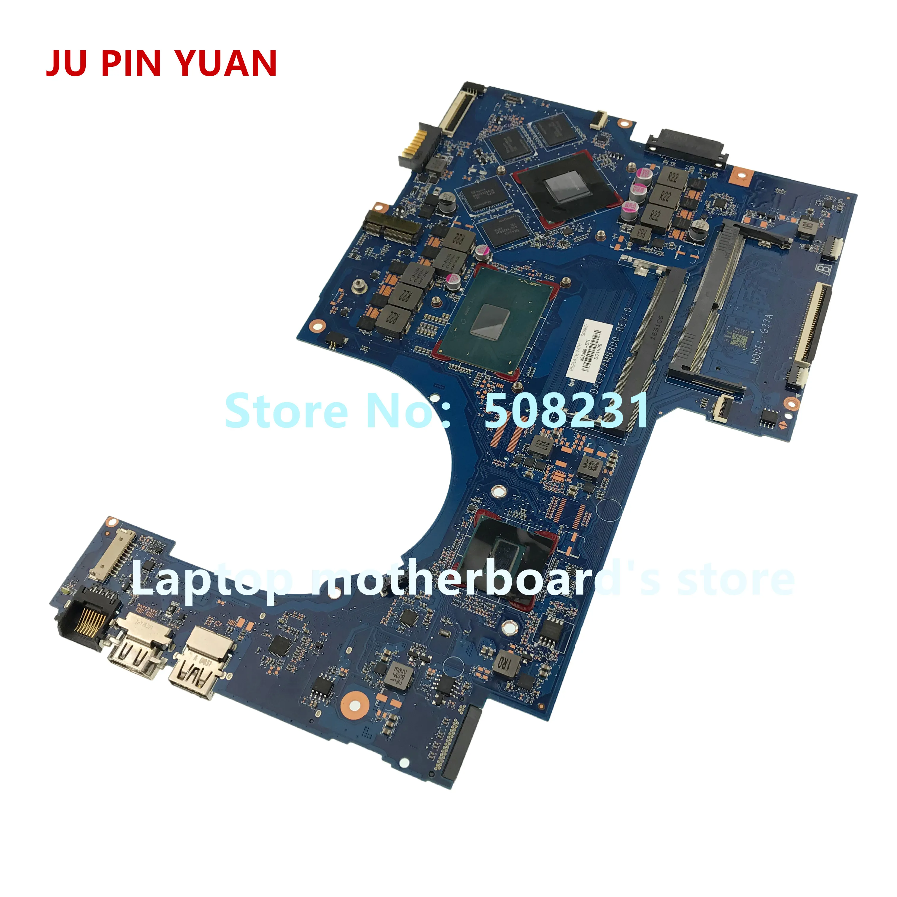 JU PIN Юань 601-903241 448.08J04.0011 для hp Pavilion x360 Кабриолет 13-u Материнская плата ноутбука PentN3710 полностью протестирована
