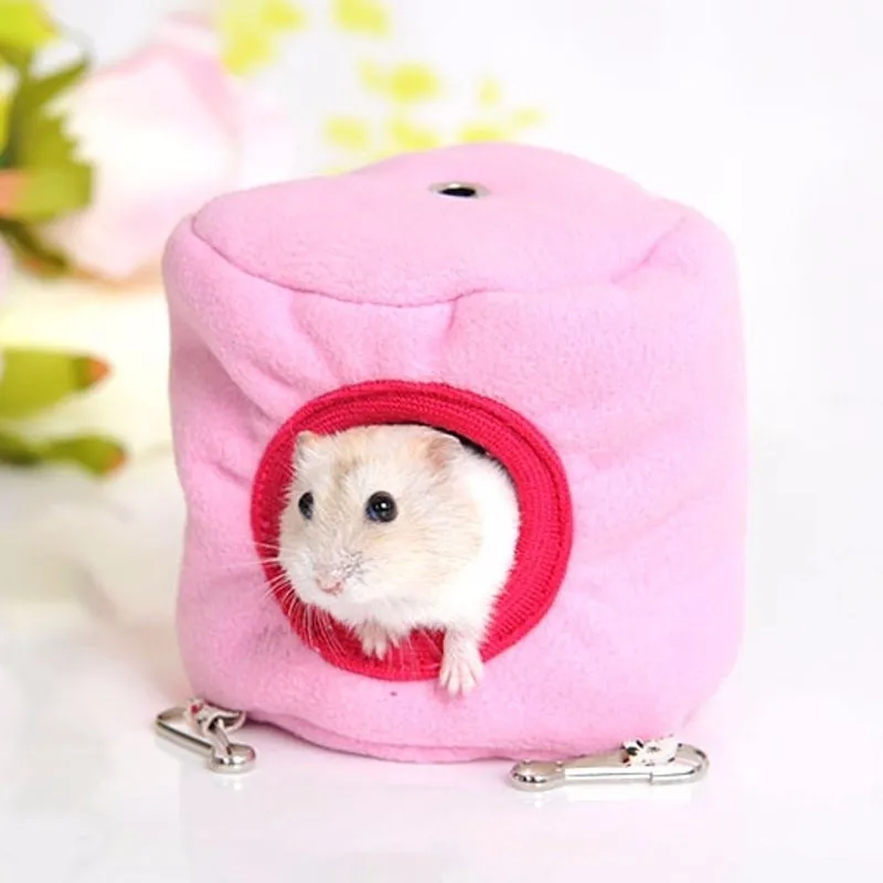 1 шт. маленькая клетка для домашних животных хомяк зимний теплый милый гамак