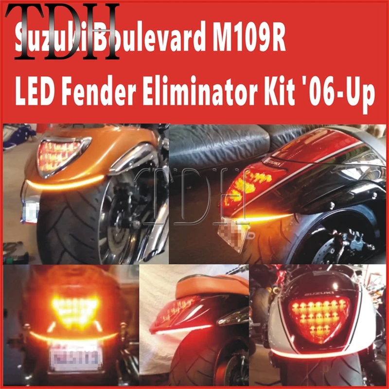 Задний фонарь для мотоцикла светодиодный желтый красный Suzuki M109R M90 2006 UP| |