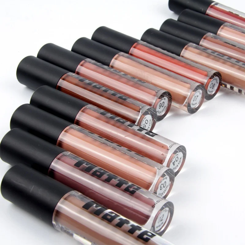 Красота красная помада матовая губная водонепроницаемый макияж Пигмент