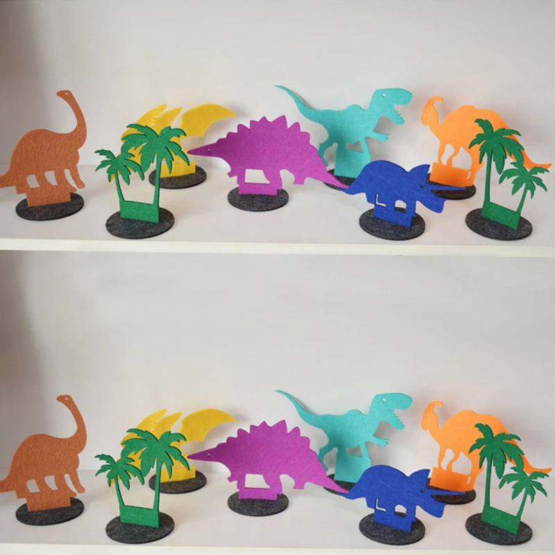 Birthday party holiday celebration ornament cartoon dinosaur letter pull flower decoration | Дом и сад