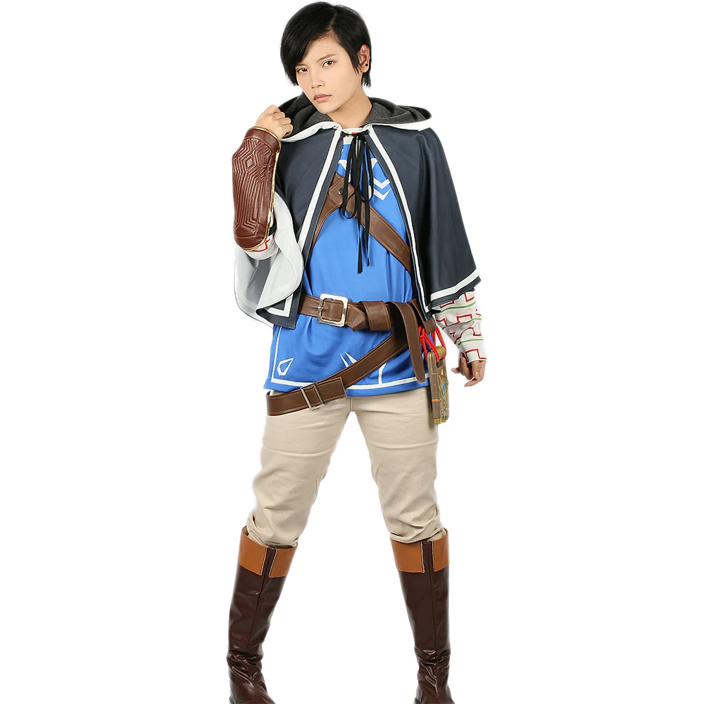 2018 новый костюм Zelda Link Косплей игра Легенда о Зельде полный наряд платье Дыхание