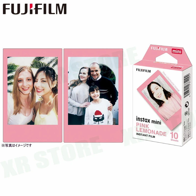 Белая пленка для Fuji Instax Мини 11 8 9 розовый лимонада камеры Instant Фотобумага 20 листов