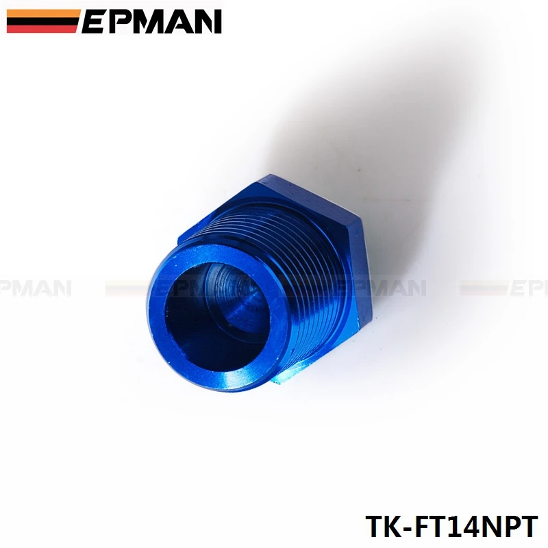 1/4 "NPT алюминиевая Шестигранная головка мужской порт адаптер синий цвет|Подача