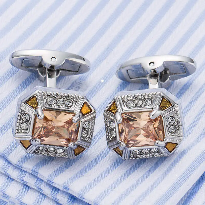 Новинка 2017 запонки с кристаллами со стразами свадебный подарок для жениха