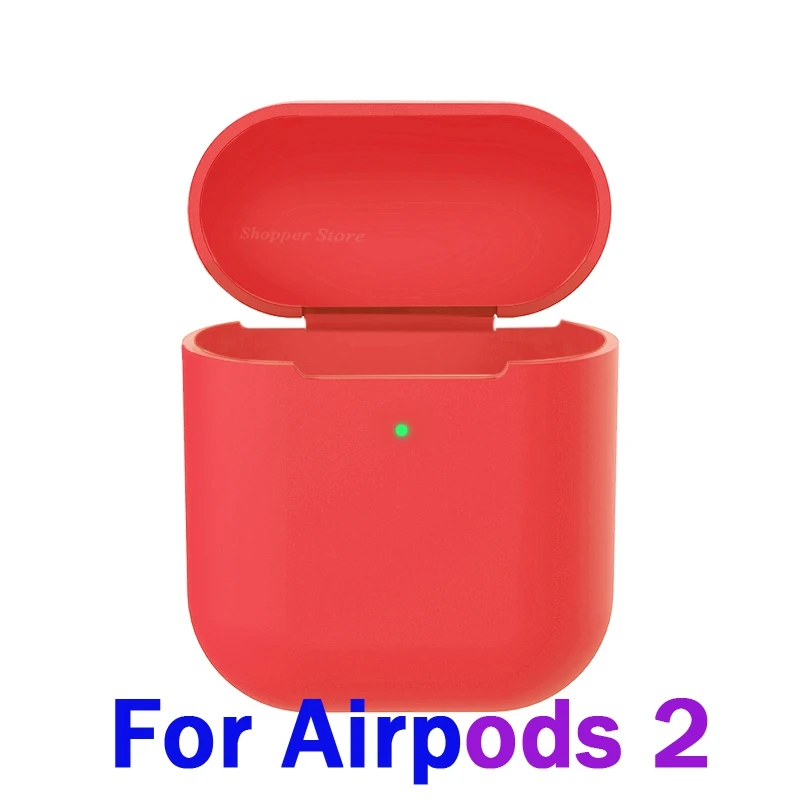 04 Мягкие силиконовые чехлы для наушников для Airpods 2, защитный чехол для наушников, защитный чехол для Airpods 1 2nd - Цвет: 04