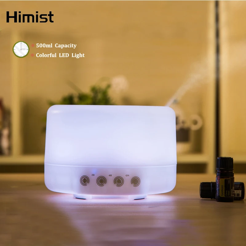 Увлажнитель Ароматизатор воздуха с сенсорной кнопкой 7 цветов 500 мл|Увлажнители