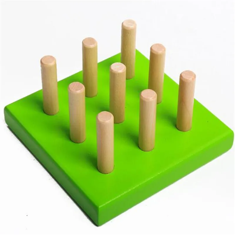 

WYNLZQ Funny Primary Childrens Baby Wooden Educational Stacking Blocks Toy Christmas Birthday Gifts Family Kids Toys Colorful