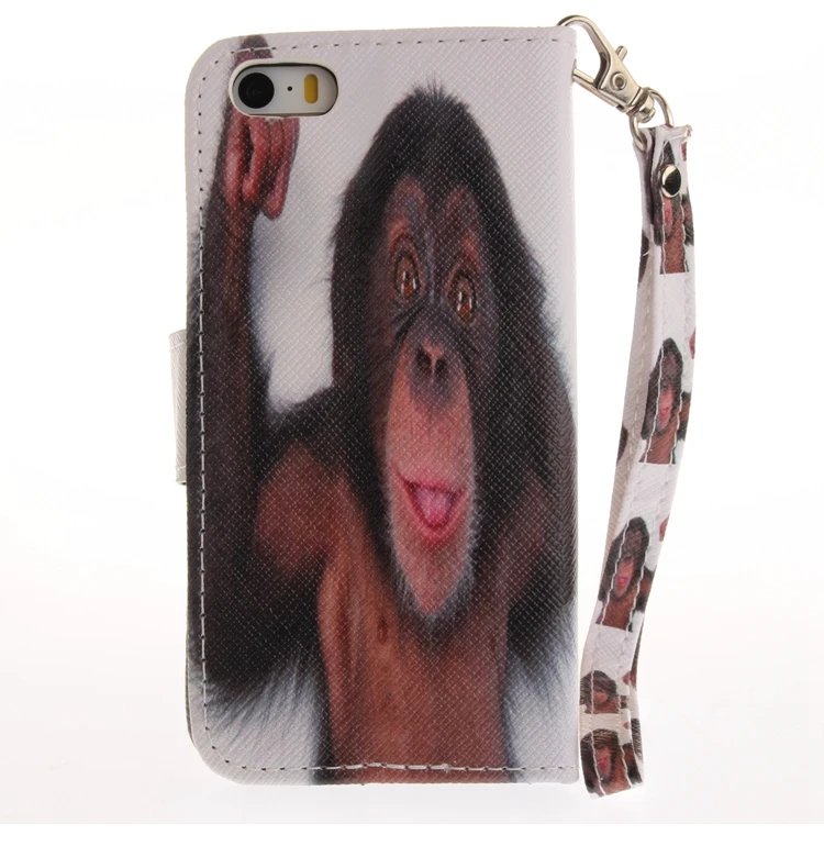 Кожаный бумажник с собакой для Coque Apple iPhone 5S чехол с откидной крышкой для iPhone 5 чехол для телефона s для iPhone SE 5SE 5 S Capinha Etui Hoesje